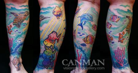 Tattoos - underwater scene - 63572